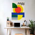 SUNSET FORMATION Selbstklebendes Poster - Hochformat