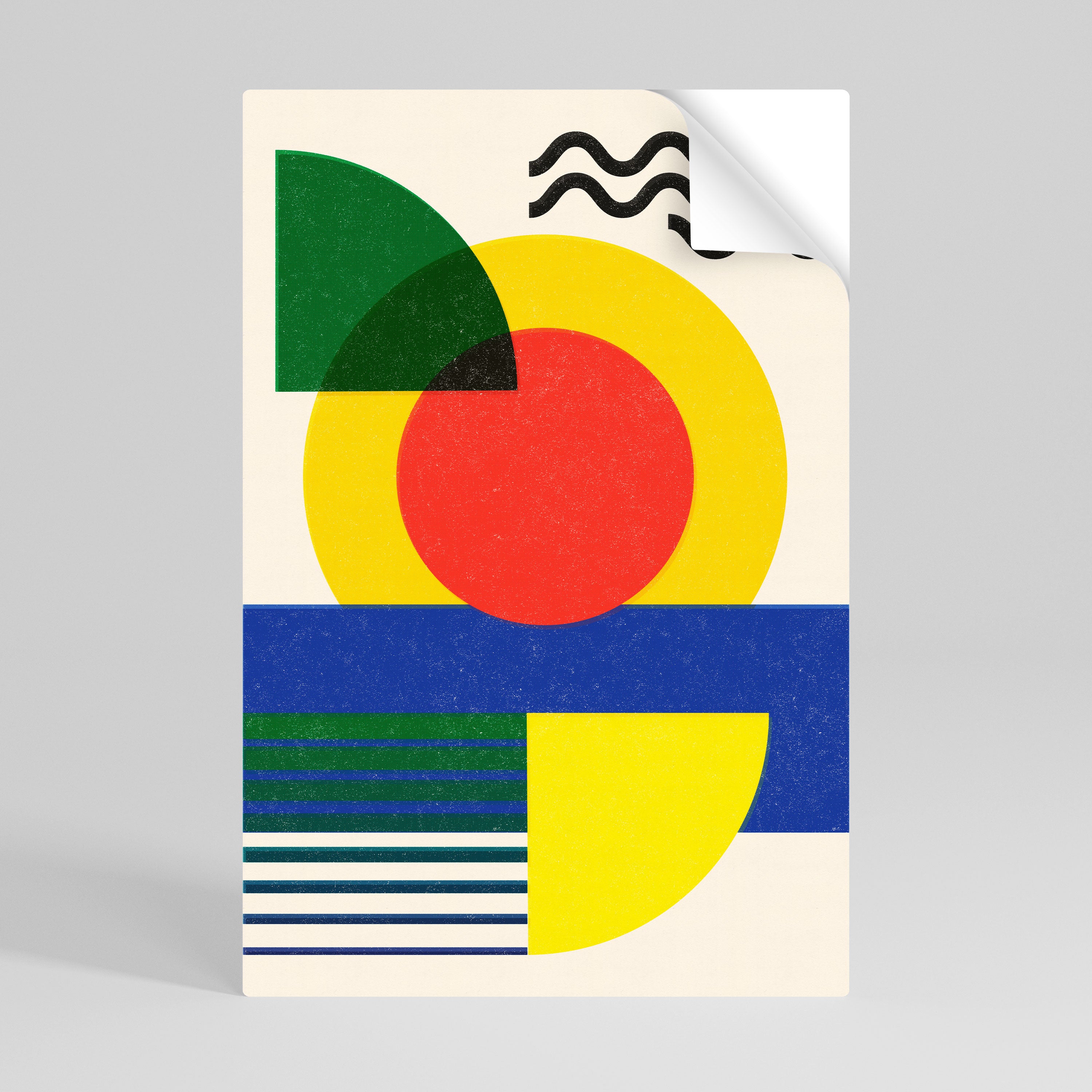 SUNSET FORMATION Peel and Stick Vertical Poster