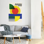 SUNSET FORMATION Selbstklebendes Poster - Hochformat