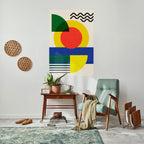 SUNSET FORMATION Selbstklebendes Poster - Hochformat