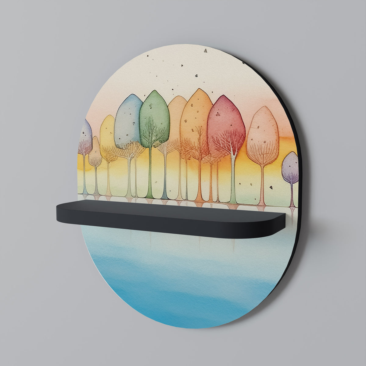 COLORFUL OASIS Dekoratives Wandregal