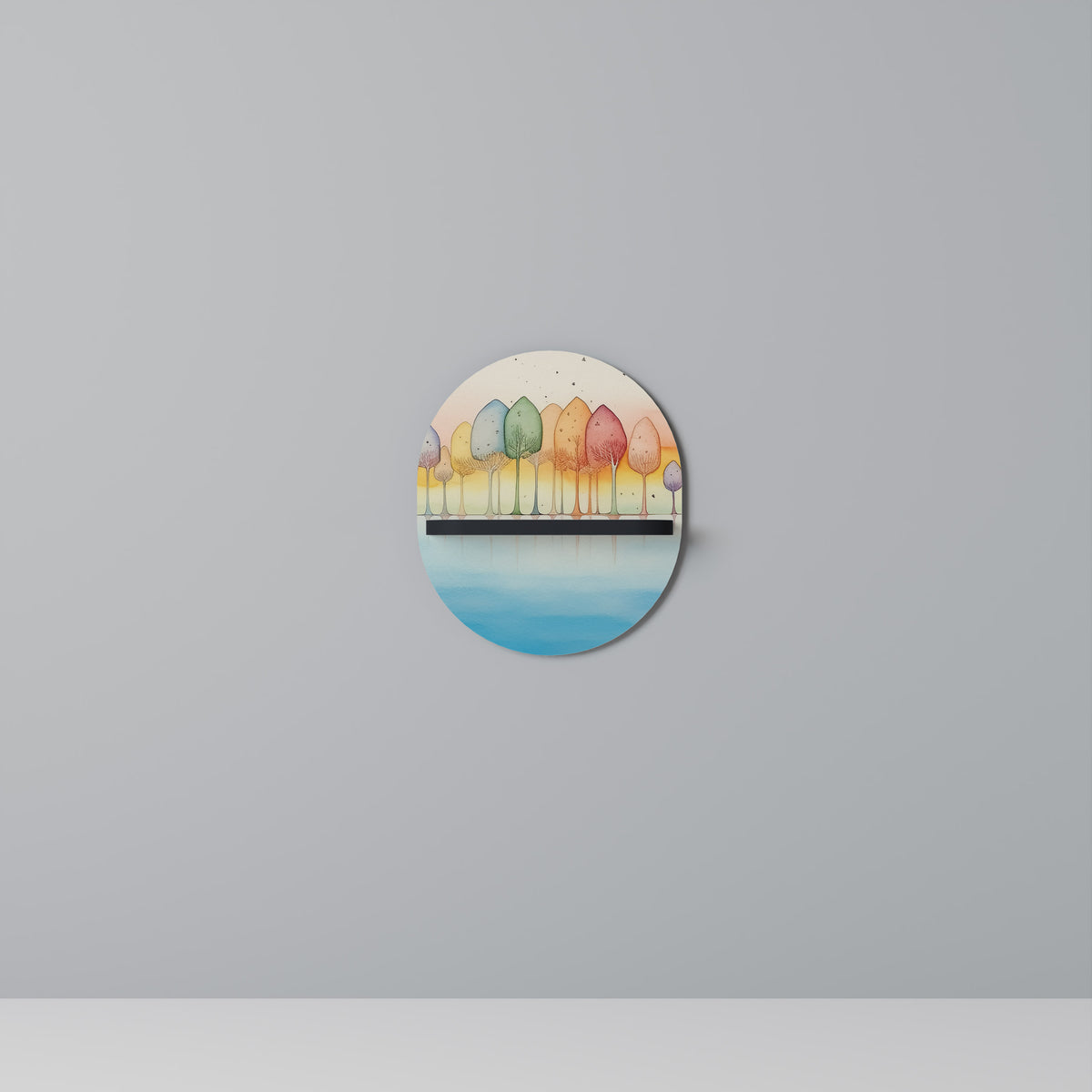 COLORFUL OASIS Dekoratives Wandregal