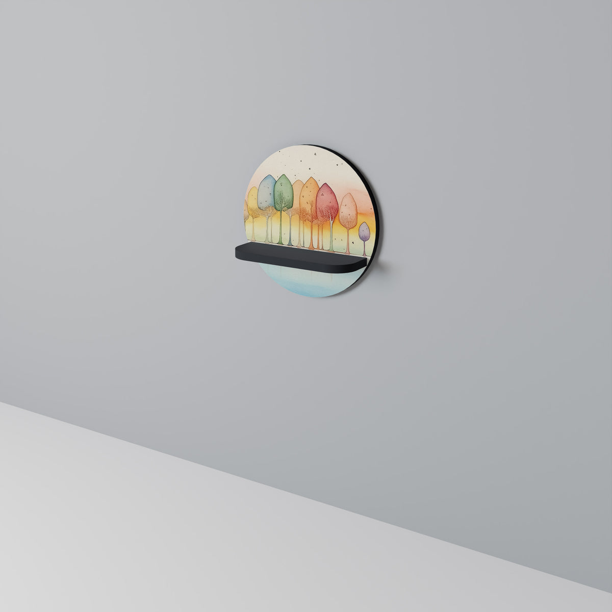 COLORFUL OASIS Dekoratives Wandregal