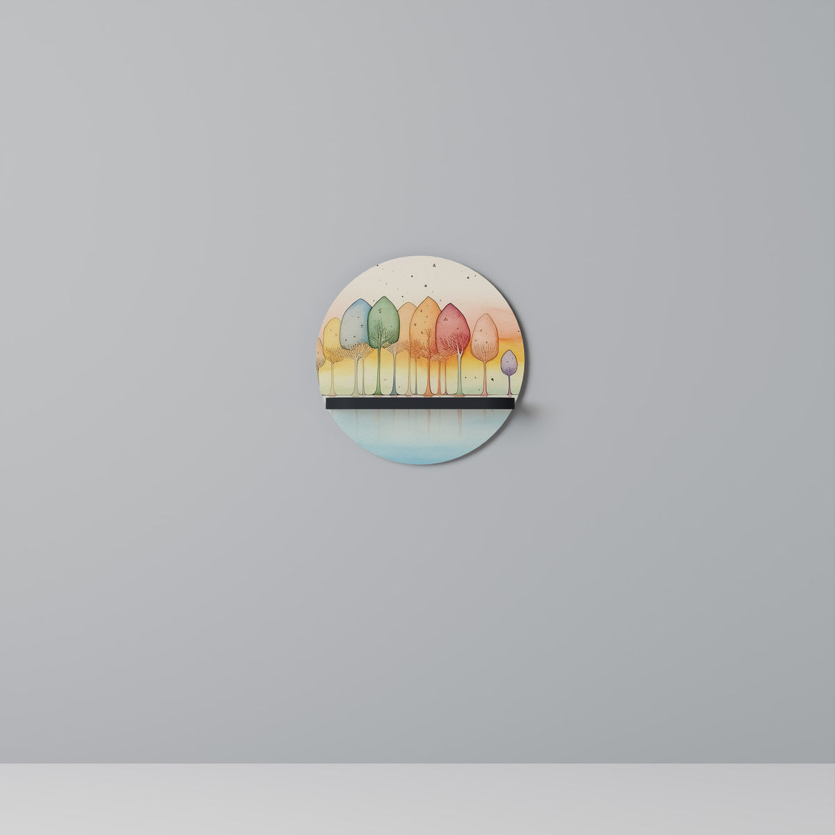 COLORFUL OASIS Dekoratives Wandregal