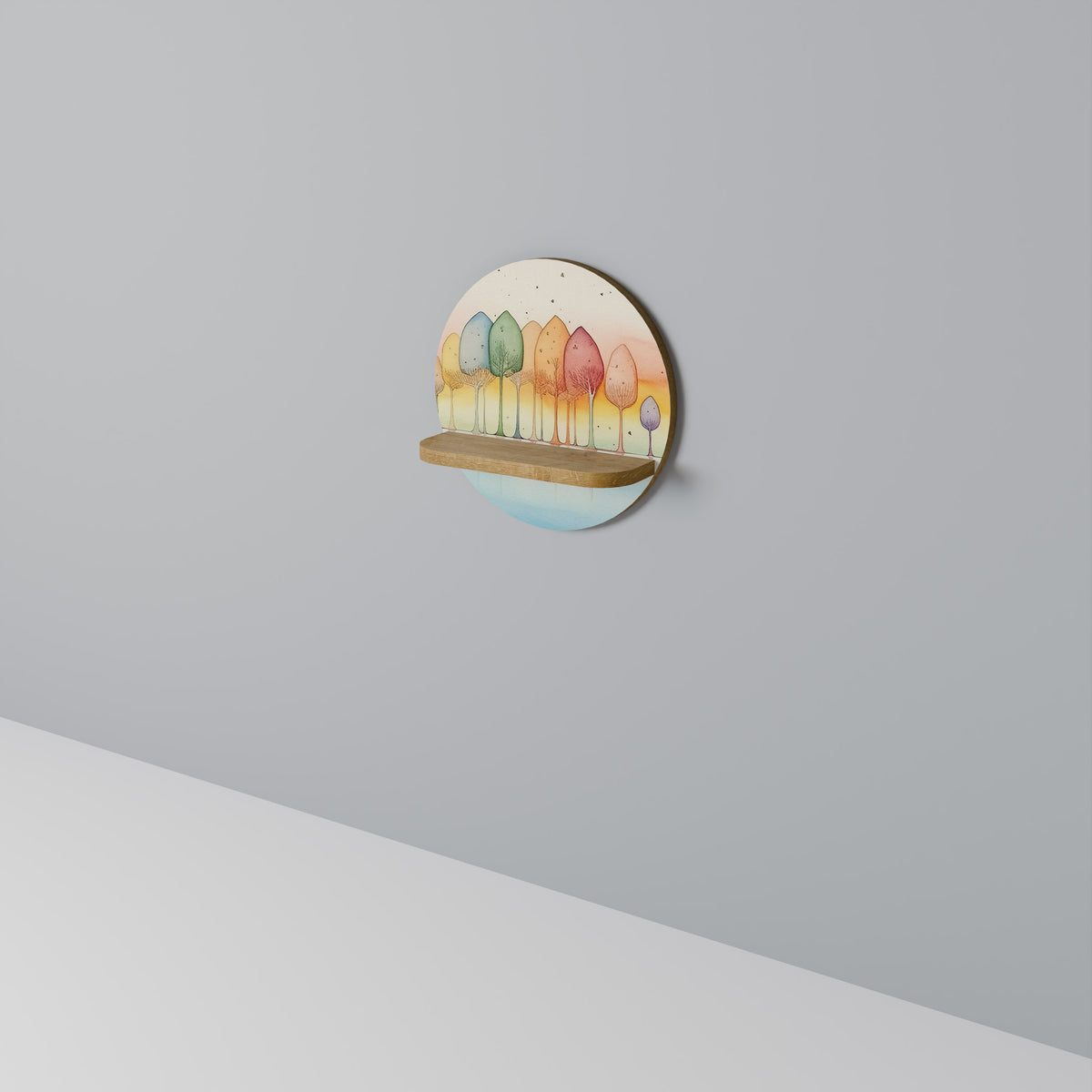 COLORFUL OASIS Dekoratives Wandregal