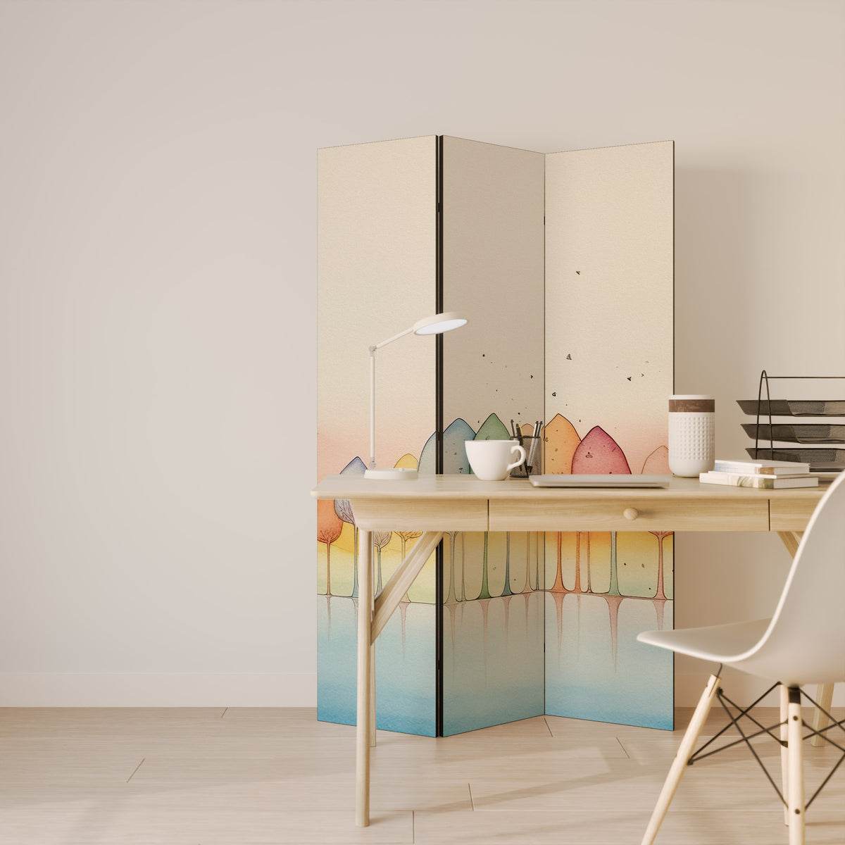 COLORFUL OASIS 3-teiliger Paravent