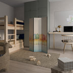 COLORFUL OASIS 3-teiliger Paravent