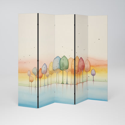 COLORFUL OASIS 5-teiliger Paravent