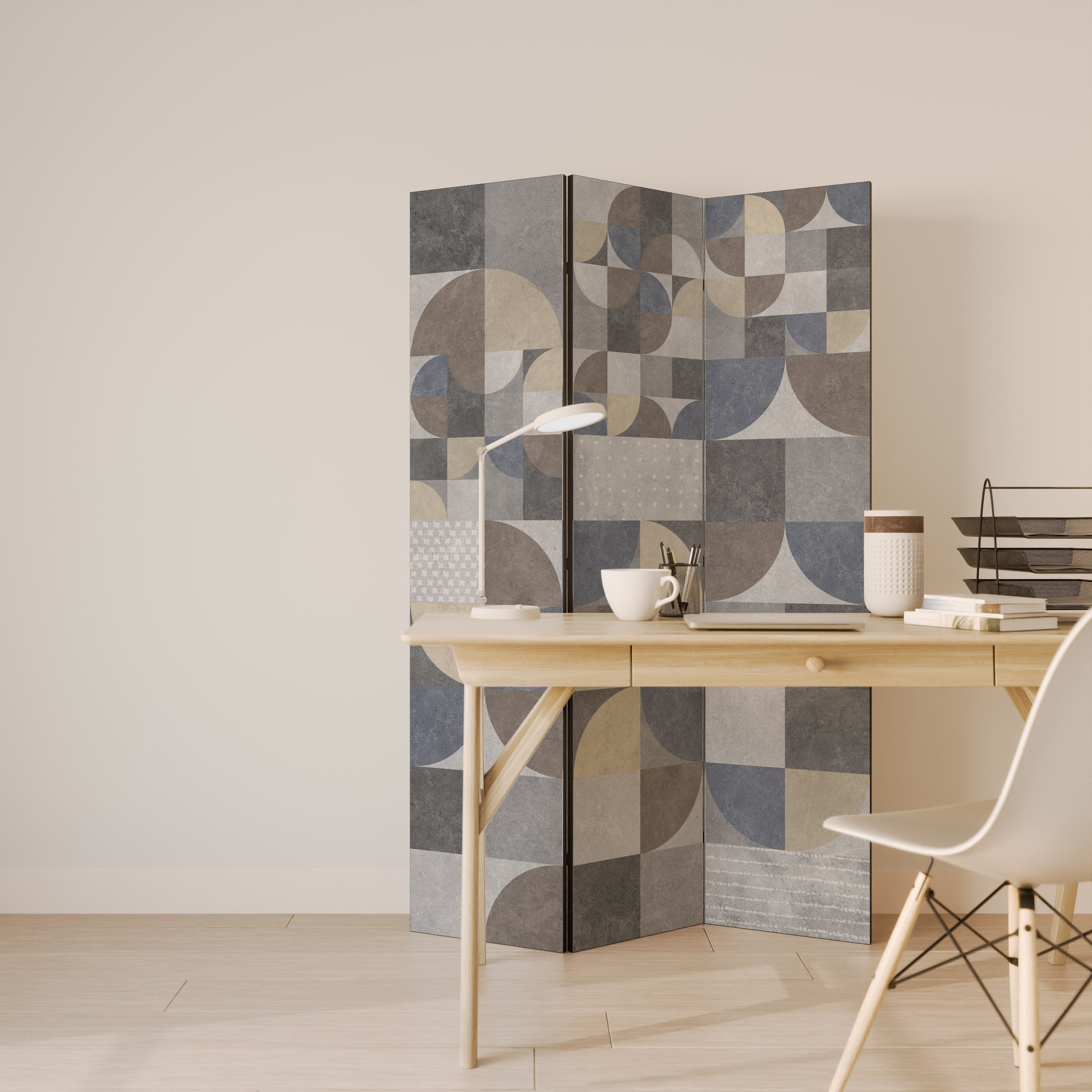 A PIECE OF SHAPE Dekorativer 3-teiliger Raumteiler