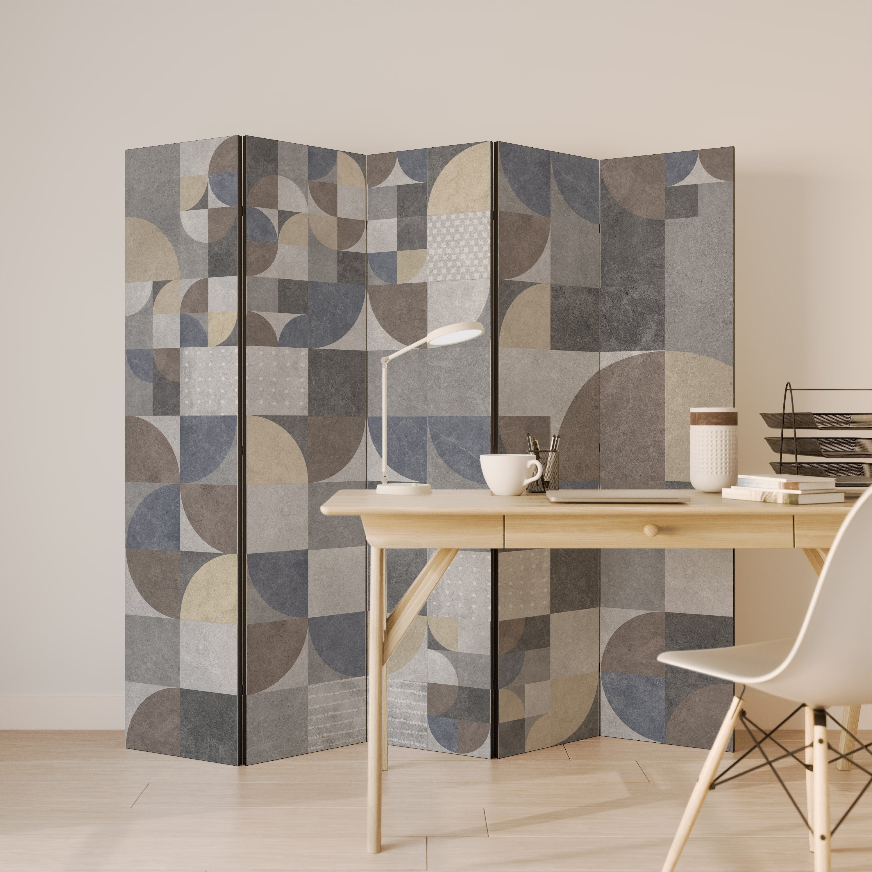 A PIECE OF SHAPE Dekorativer 5-teiliger Raumteiler