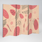 APRICOT FRENZY 6-Panel Room Divider