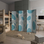 GREENISH FRENZY Dekorativer Paravent - 6-teilig