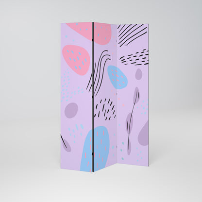PINKY FRENZY 3-Panel Room Divider
