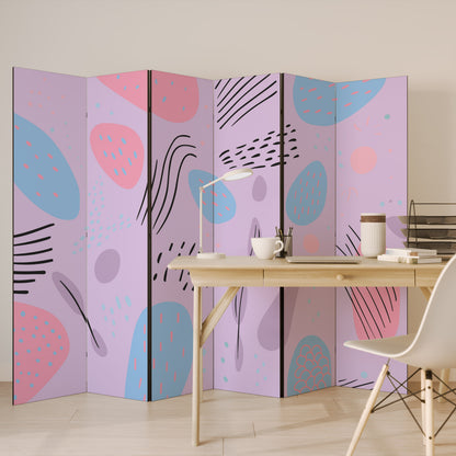 PINKY FRENZY 6-Panel Room Divider