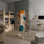 VIBRANT FRENZY Decorative 3-Panel Room Divider