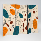 VIBRANT FRENZY 6-teiliger Paravent