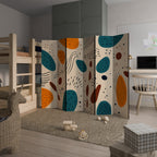 VIBRANT FRENZY 6-teiliger Paravent