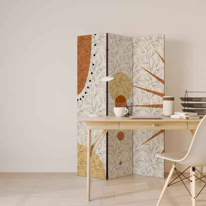RAYS AND ROUNDELS 3-teiliger Paravent