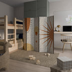 RAYS AND ROUNDELS Dekorativer Paravent - 5-teilig