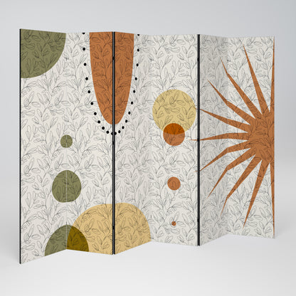 RAYS AND ROUNDELS 6-teiliger Paravent