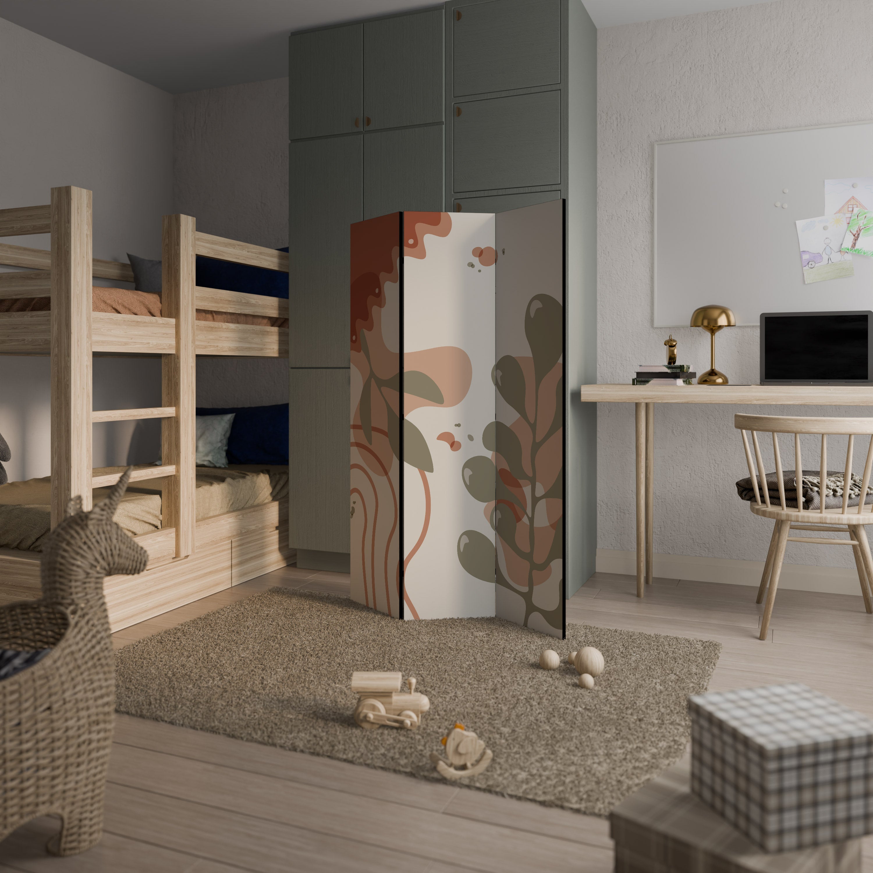 ARTISTRY AURA Dekorativer 3-teiliger Raumteiler
