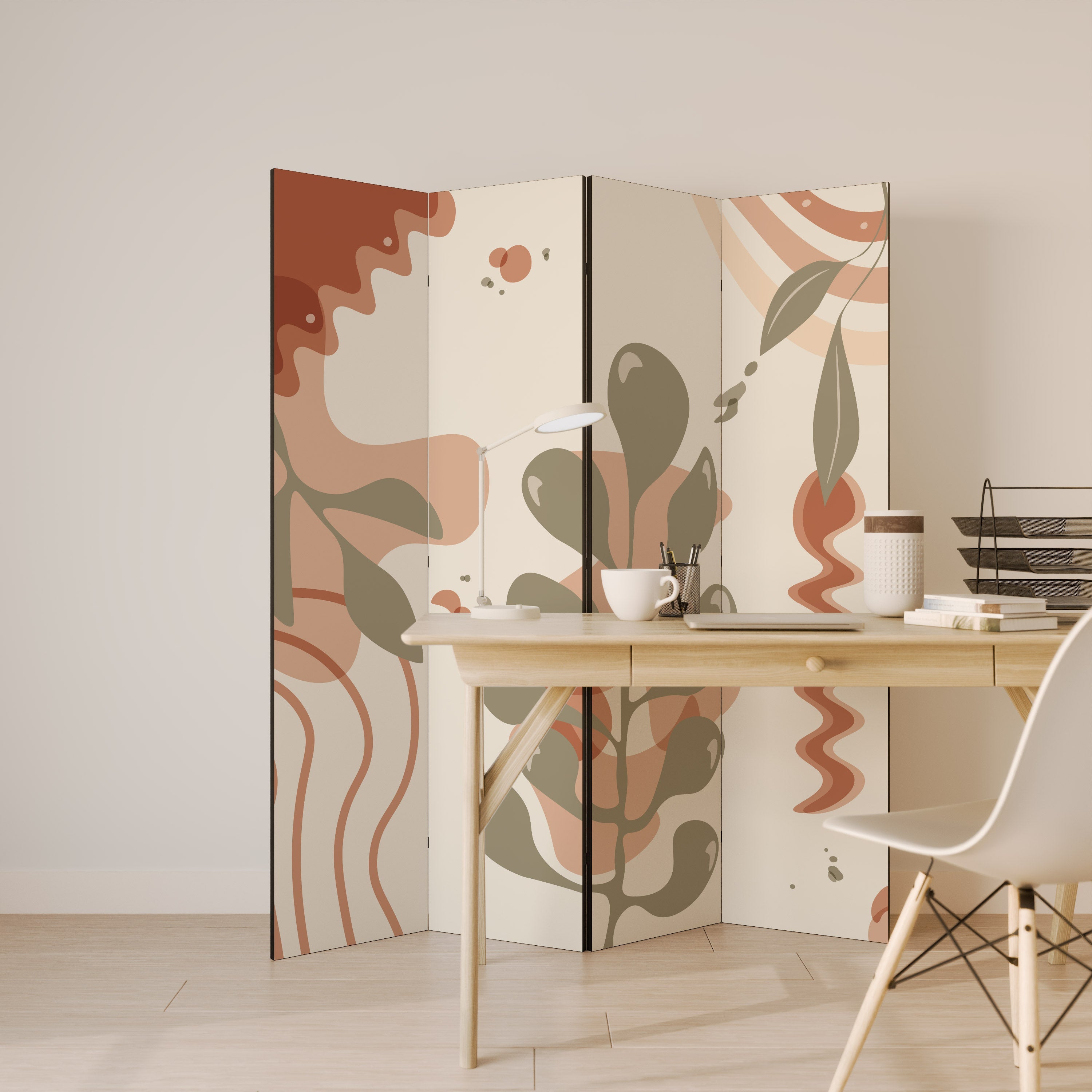 ARTISTRY AURA Dekorativer 4-teiliger Raumteiler