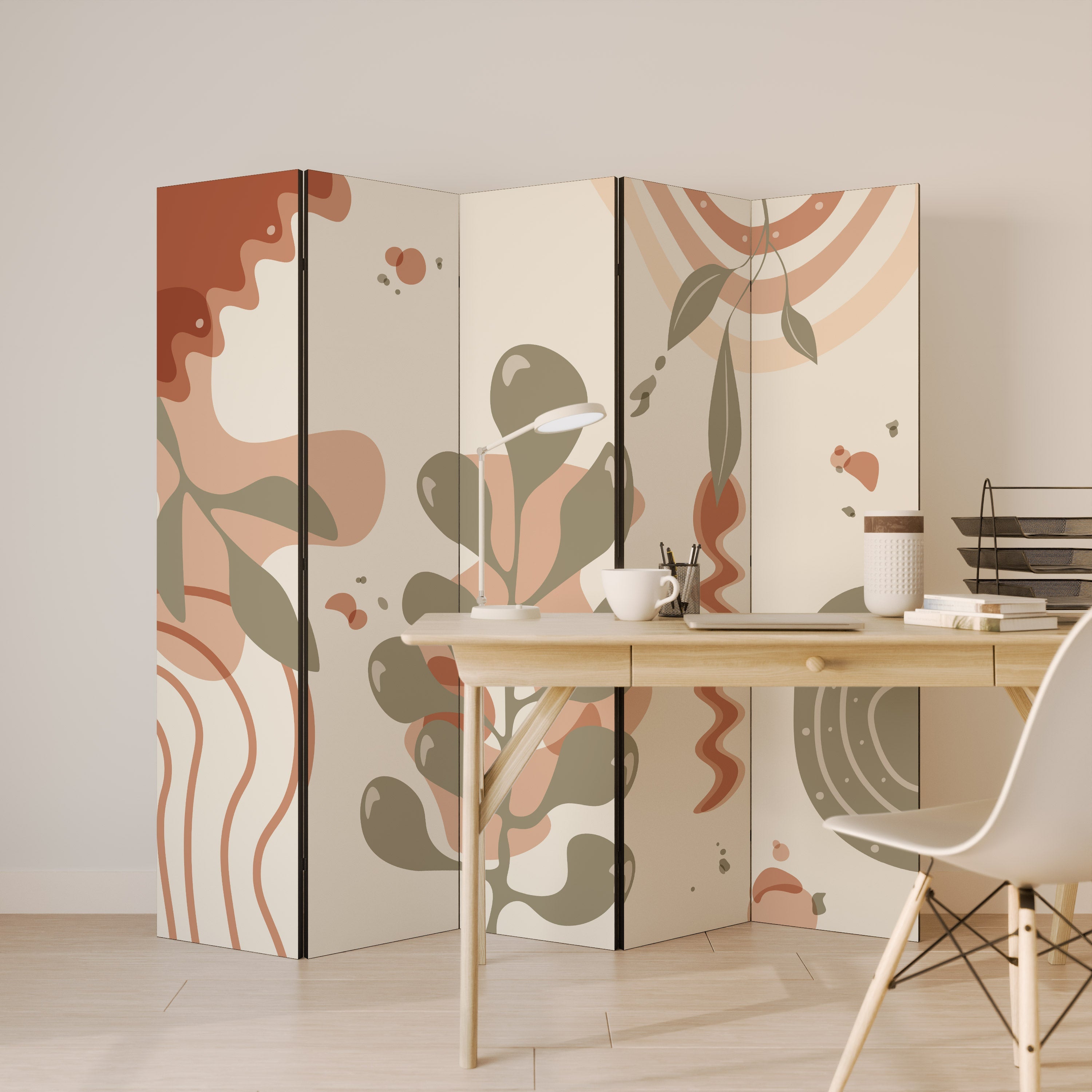 ARTISTRY AURA Dekorativer 5-teiliger Raumteiler