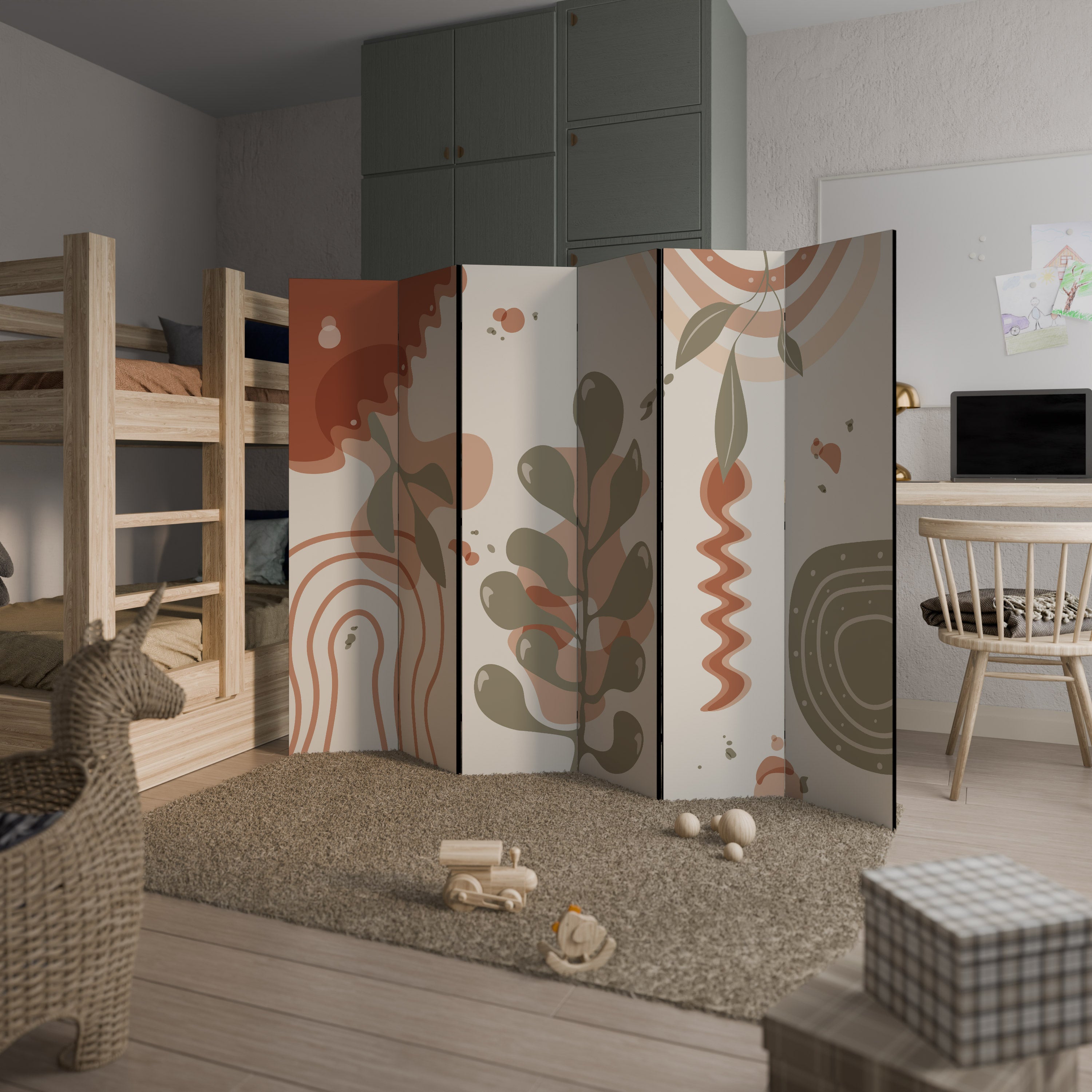 ARTISTRY AURA Dekorativer 6-teiliger Raumteiler