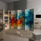 VIBRANT FACETS UNITE 6-Panel Room Divider