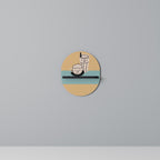 COFFEE PLEASURES Ovales Kunstregal in Schwarz