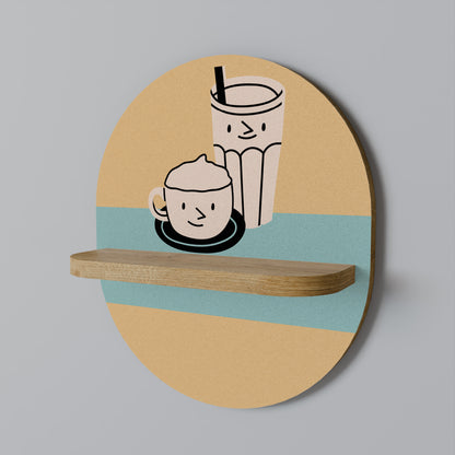 COFFEE PLEASURES Dekoratives Wandregal