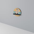 COFFEE PLEASURES Rundes Kunstregal in Schwarz