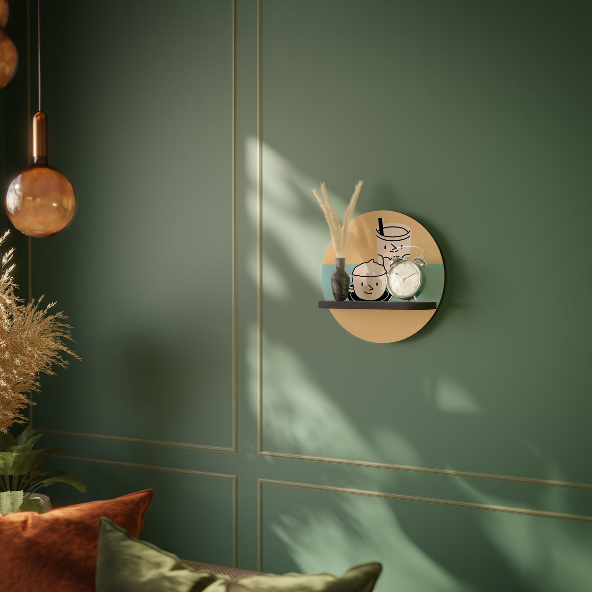 COFFEE PLEASURES Dekoratives Wandregal