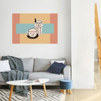 COFFEE PLEASURES Selbstklebendes Horizontal-Poster