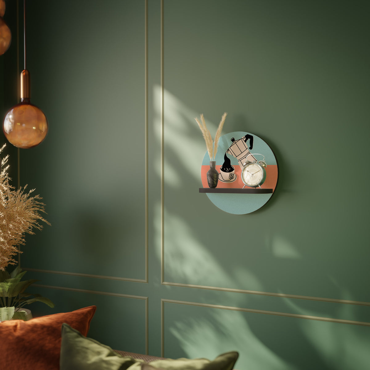 POWER ESPRESSO Dekoratives Wandregal