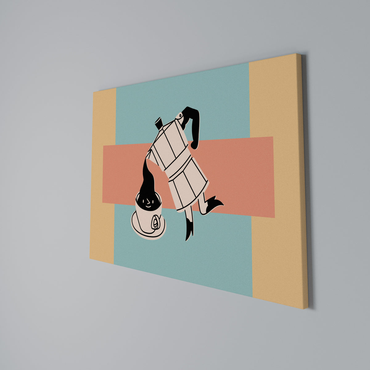 POWER ESPRESSO Horizontal Canvas Print