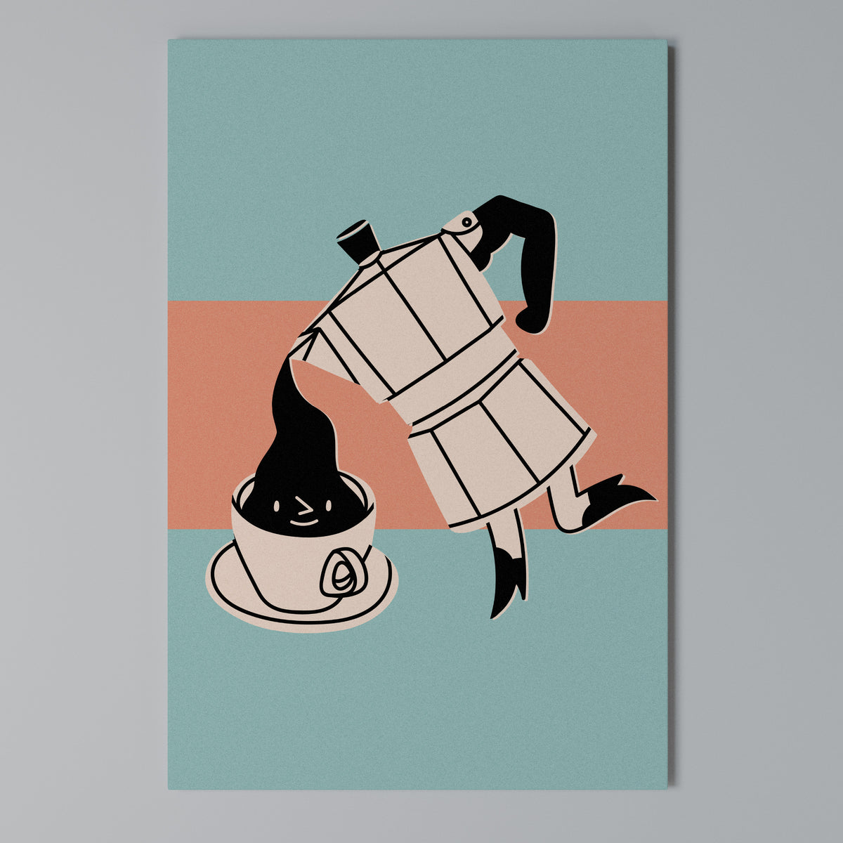 POWER ESPRESSO Vertical Canvas Print