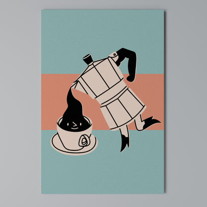 POWER ESPRESSO Vertical Canvas Print