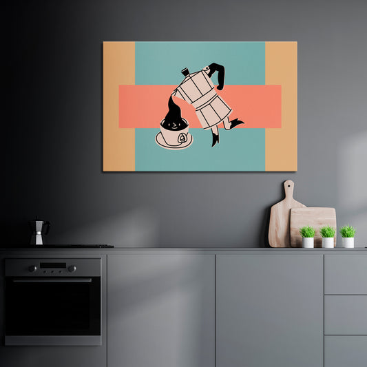 POWER ESPRESSO Horizontal Canvas Print
