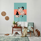 POWER ESPRESSO Selbstklebendes Poster - Hochformat