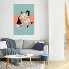 POWER ESPRESSO Selbstklebendes Poster - Hochformat