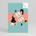 POWER ESPRESSO Peel and Stick Vertical Poster