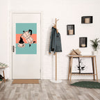 POWER ESPRESSO Selbstklebendes Poster - Hochformat