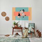 POWER ESPRESSO Selbstklebendes Horizontal-Poster