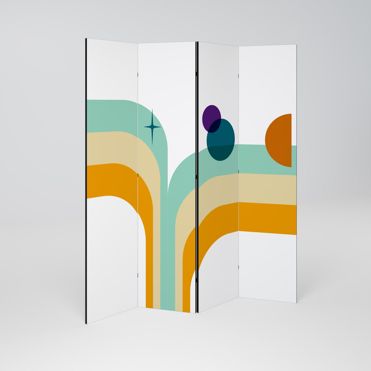 COLOR SOLSTICE 4-teiliger Paravent