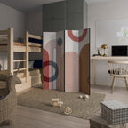 SHAPESCAPE LEAP Dekorativer Paravent - 4-teilig