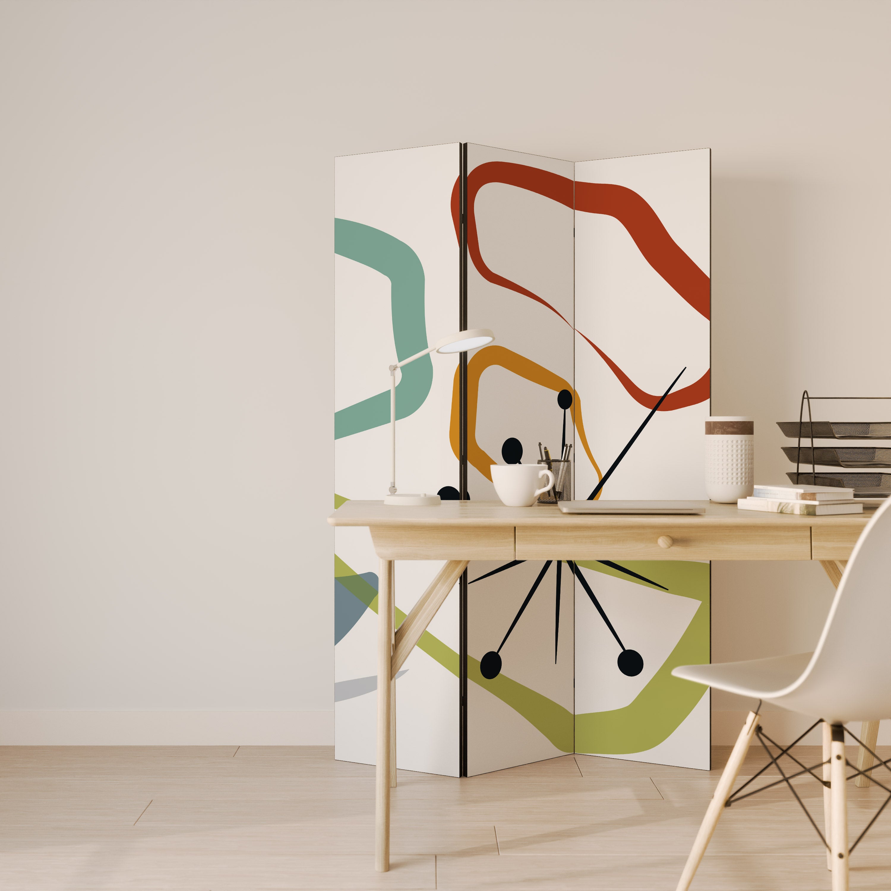 INTO THE RIM 3-Panel Room Divider