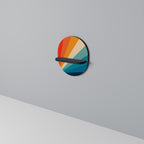 PRISM CONCUSSION Ovales Kunstregal in Schwarz