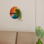 PRISM CONCUSSION Ovales Kunstregal in Schwarz