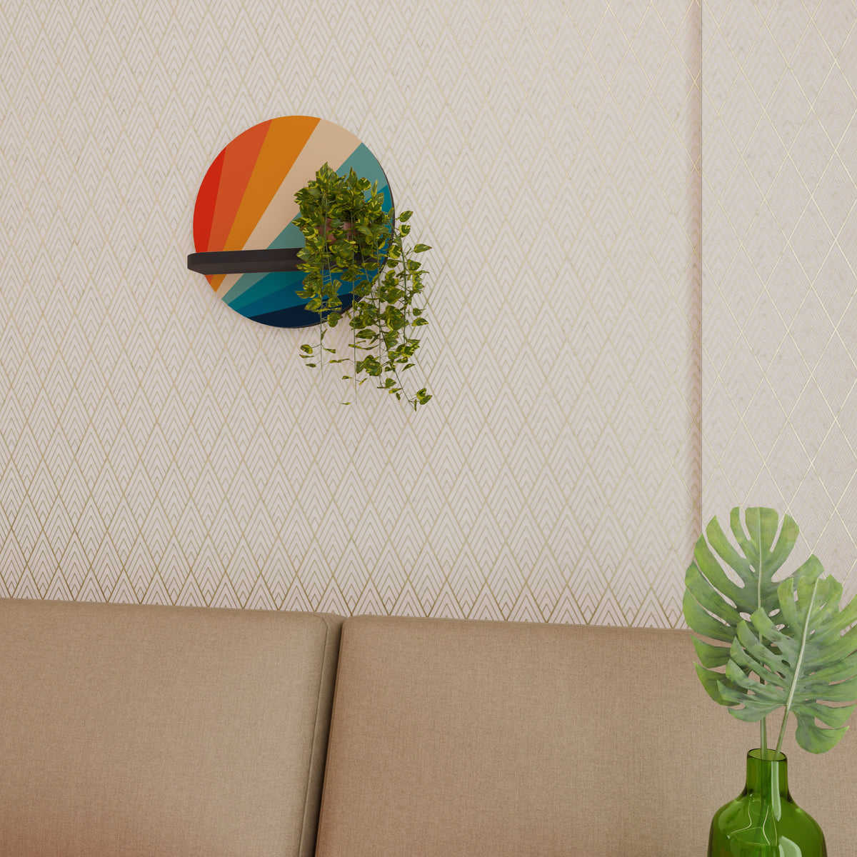 PRISM CONCUSSION Dekoratives Wandregal